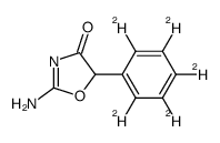 2-amino-5-(2,3,4,5,6-pentadeuteriophenyl)-1,3-oxazol-4-one结构式