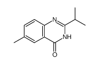 6-methyl-2-(1-methylethyl)quinazolin-4(3H)-one结构式