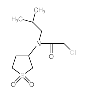 2-CHLORO-N-(1,1-DIOXIDOTETRAHYDROTHIEN-3-YL)-N-ISOBUTYLACETAMIDE结构式
