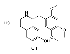 1-[(2,4,5-trimethoxyphenyl)methyl]-1,2,3,4-tetrahydroisoquinoline-6,7-diol,hydrochloride Structure