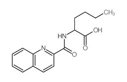 2-(quinoline-2-carbonylamino)hexanoic acid结构式