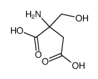 Aspartic acid,2-(hydroxymethyl)- Structure