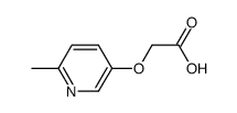 Acetic acid, [(6-methyl-3-pyridinyl)oxy]- (9CI) structure