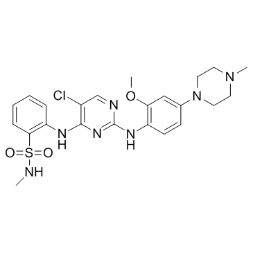 2-[[5-氯-2-[[2-甲氧基-4-(4-甲基-1-哌嗪基)苯基]氨基]-4-嘧啶基]氨基]-N-甲基苯磺酰胺图片