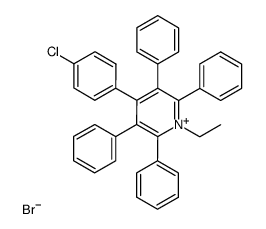 4-(4-chlorophenyl)-1-ethyl-2,3,5,6-tetraphenylpyridin-1-ium bromide Structure