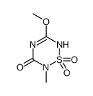 5-methoxy-2-methyl-1,1-dioxo-4H-1,2,4,6-thiatriazin-3-one结构式
