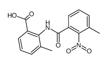 3-methyl-N-(3-methyl-2-nitrobenzoyl)anthranilic acid结构式