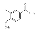 3-碘-4-甲氧基苯乙酮结构式