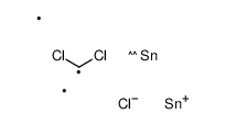 chloro-(dichloromethylstannylmethyl)-dimethylstannane Structure