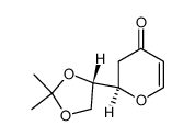 (S)-2-((R)-2,2-dimethyl-1,3-dioxolan-4-yl)-2H-pyran-4(3H)-one Structure