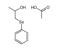 acetic acid,1-phenylselanylpropan-2-ol Structure