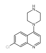 7-氯-4-(1-哌嗪基)喹啉结构式
