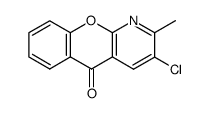 3-chloro-2-methyl-5H-chromeno[2,3-b]pyridin-5-one结构式