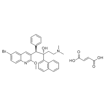 贝达喹啉富马酸盐结构式