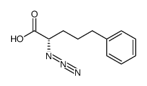 (S)-2-azido-5-phenylpentanoic acid Structure