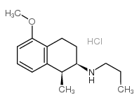 (1S,2R)-顺-5-甲氧基-1-甲基-2-(N-丙胺)萘满盐酸盐结构式