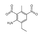 6-ethyl-3-methyl-2,4-dinitro-aniline结构式