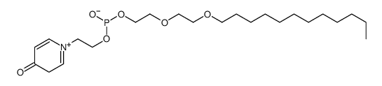 2-(2-dodecoxyethoxy)ethyl 2-(4-oxo-3H-pyridin-1-ium-1-yl)ethyl phosphite Structure