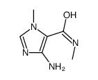 4-AMINO-N,1-DIMETHYL-1H-IMIDAZOLE-5-CARBOXAMIDE结构式