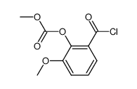3-methoxy-2-methoxycarbonyloxy-benzoyl chloride结构式