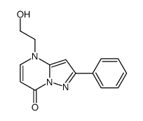4-(2-hydroxyethyl)-2-phenylpyrazolo[1,5-a]pyrimidin-7-one结构式