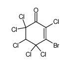 3-bromo-2,4,4,5,6,6-hexachloro-cyclohex-2-enone Structure