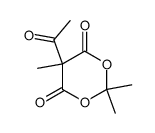 5-acetyl-2,2,5-trimethyl-1,3-dioxane-4,6-dione结构式