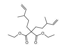 diethyl 2,2-bis-(3-methyl-4-pentenyl)malonate结构式