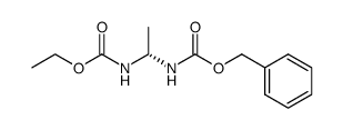 (S)-N-benzyloxycarbonyl-N'-ethoxycarbonylethane-1,1-diamine Structure