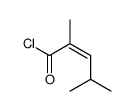 2,4-dimethylpent-2-enoyl chloride Structure