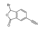 1-bromo-3-oxo-1H-2-benzofuran-5-carbonitrile Structure