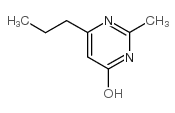 4-丙基-6-羟基-2-甲基嘧啶结构式