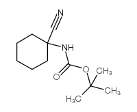 (1-氰基环己基)-氨基甲酸叔丁酯结构式