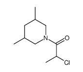 2-chloro-1-(3,5-dimethylpiperidin-1-yl)propan-1-one结构式