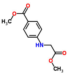 4-(Methoxycarbonylmethyl-Amino)-Benzoic Acid Methyl Ester Structure