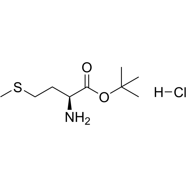 L-蛋氨酸叔丁酯盐酸盐结构式