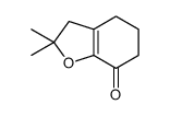2,2-dimethyl-3,4,5,6-tetrahydro-1-benzofuran-7-one结构式