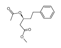 methyl (S)-3-acetoxy-5-phenylpentanoate结构式