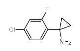 1-(4-chloro-2-fluorophenyl)cyclopropan-1-amine Structure