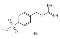 (4-methylsulfonylphenyl)methylsulfanylmethanimidamide结构式
