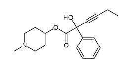 (1-methylpiperidin-4-yl) 2-hydroxy-2-phenylhex-3-ynoate Structure