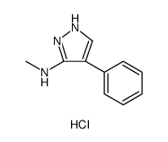 N-METHYL-4-PHENYL-1H-PYRAZOL-3-AMINE HYDROCHLORIDE结构式