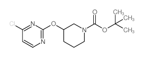 3-((4-氯嘧啶-2-基)氧基)哌啶-1-羧酸叔丁酯结构式