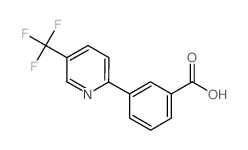 3-[5-(trifluoromethyl)pyridin-2-yl]benzoic acid Structure