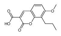 7-Methoxy-2-oxo-8-propyl-2H-chromene-3-carboxylic acid structure