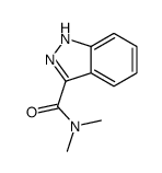 N,N-二甲基-1H-吲唑-3-甲酰胺结构式