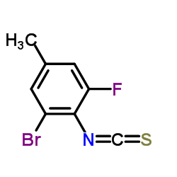 2-Bromo-6-fluoro-4-methylphenylisothiocyanate Structure
