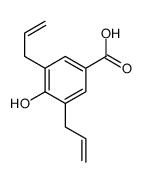 4-hydroxy-3,5-bis(prop-2-enyl)benzoic acid Structure