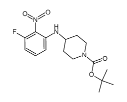 4-(3-fluoro-2-nitro-phenylamino)-piperidine-1-carboxylic acid tert-butyl ester Structure