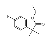 ethyl 2-(4-fluorophenyl)-2-methylpropanoate结构式
